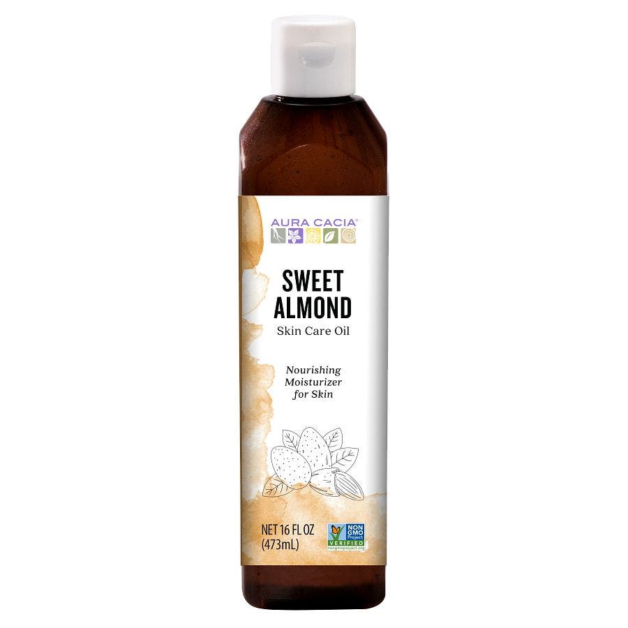 AURA CACIA (Pack of 5) Aura Cacia Sweet Almond Oil Skincare 16 Oz
