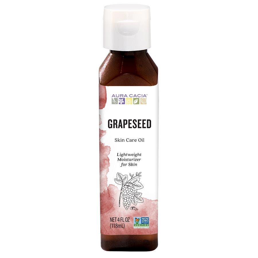 AURA CACIA (Pack of 12) Aura Cacia Grapeseed Oil Skincare 4 Oz