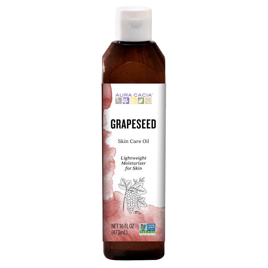 AURA CACIA (Pack of 5) Aura Cacia Grapeseed Oil Skincare 16 Oz