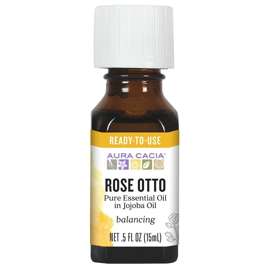 AURA CACIA (Pack of 4) Aura Cacia Rose Otto Essential Oil 0.5 Oz