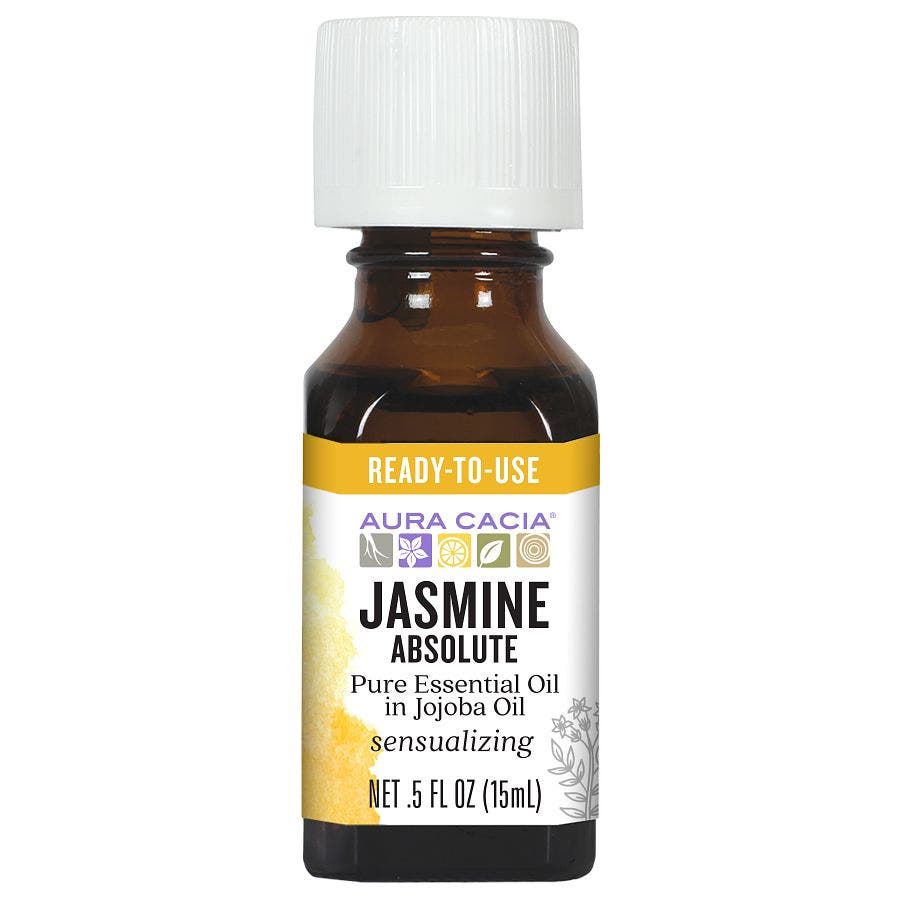 AURA CACIA (Pack of 5) Aura Cacia Jasmine Absolut Essential Oil 0.5 Oz