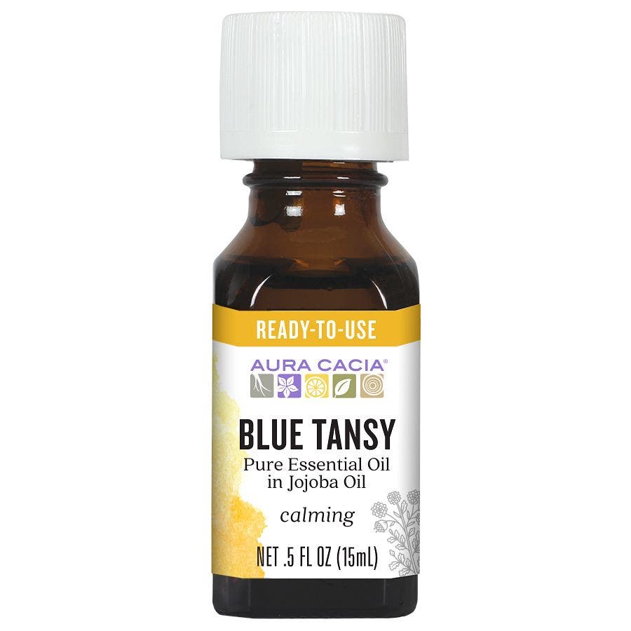 AURA CACIA (Pack of 6) Aura Cacia Blue Tansy Essential Oil in Jojoba 0.5 Oz