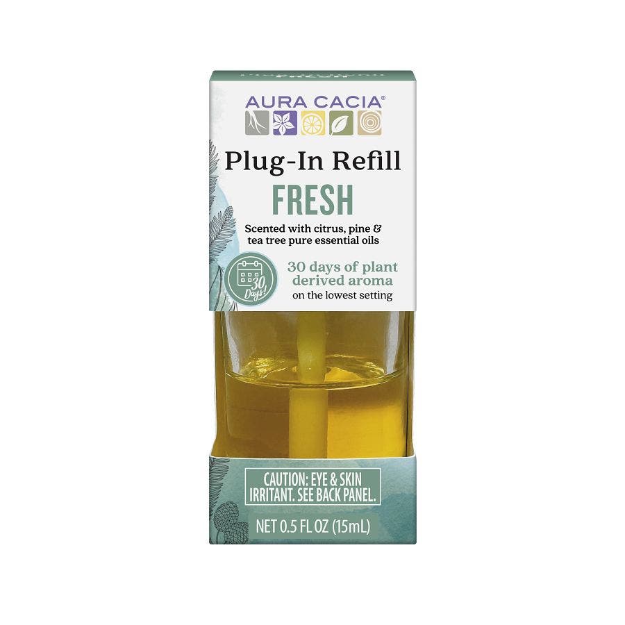AURA CACIA (Pack of 9) Aura Cacia Plug in Refill Fresh 0.5 Fl Oz