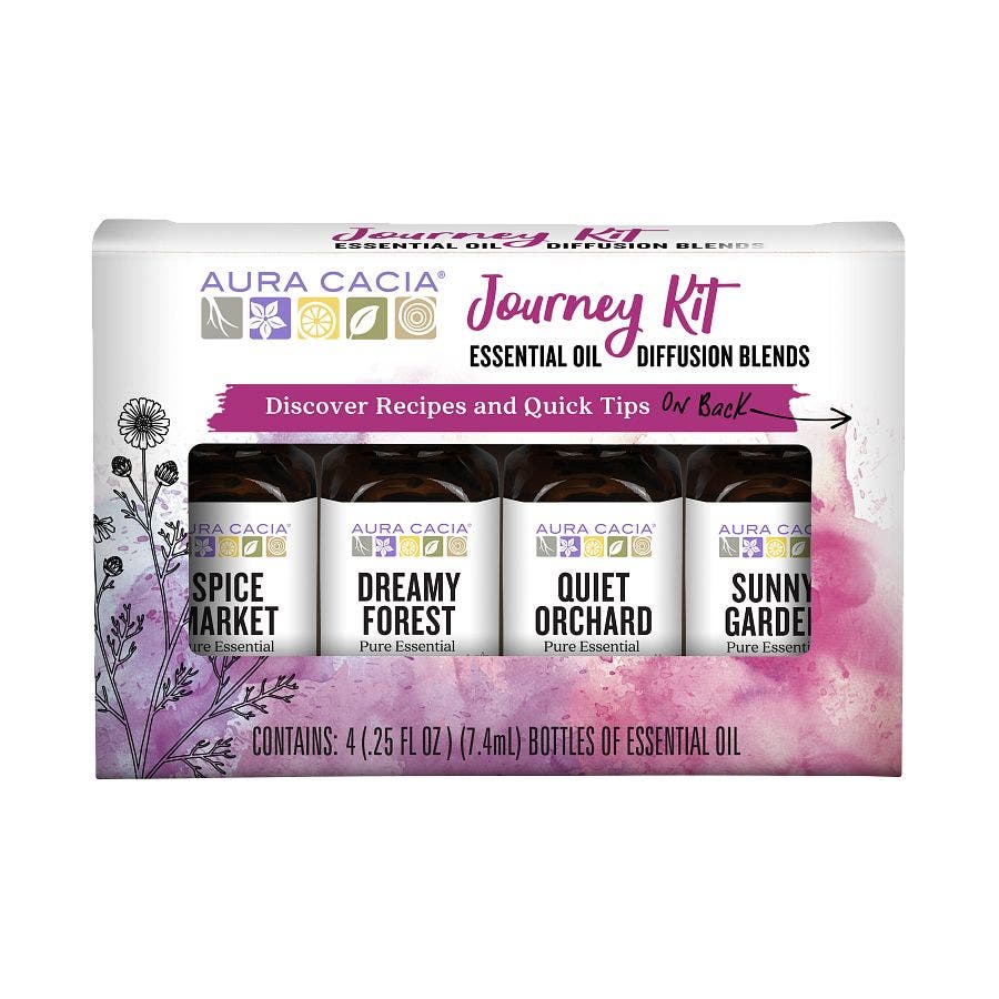 AURA CACIA (Pack of 4) Aura Cacia Essential Oil Diffusion Kit 4 Pack 0.25 Fl Oz