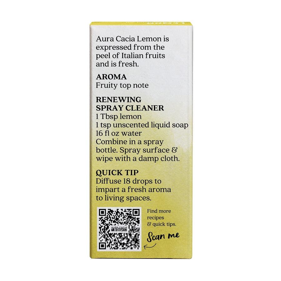 AURA CACIA (Pack of 12) Aura Cacia Essential Oil Lemon Boxed 0.5 Oz