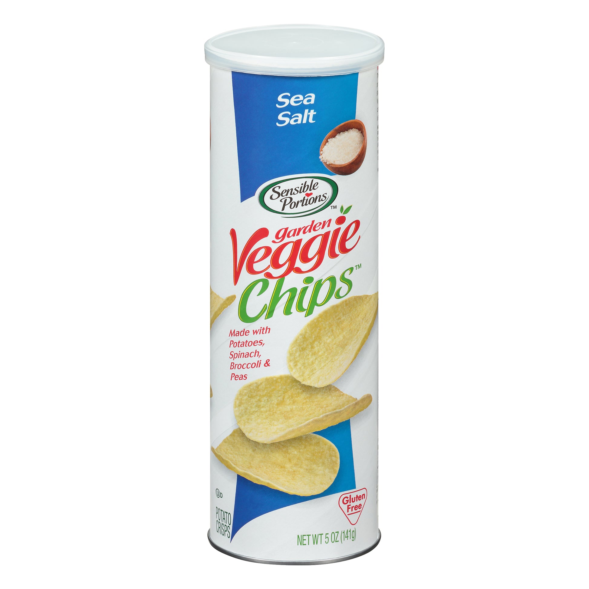 Sensible Portions Chip Garden Veggie Sea Salt Canister 5 oz (Pack Of 12)
