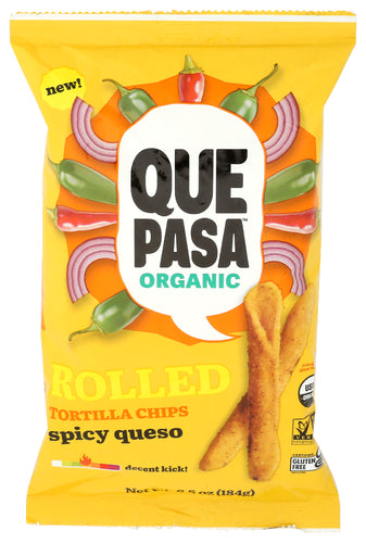 Que Pasa Chips Rld Spicy Queso Organic
