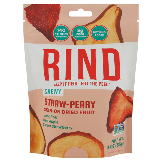Rind Fruit Dried Strawberry Pear 3 oz (Pack Of 12)