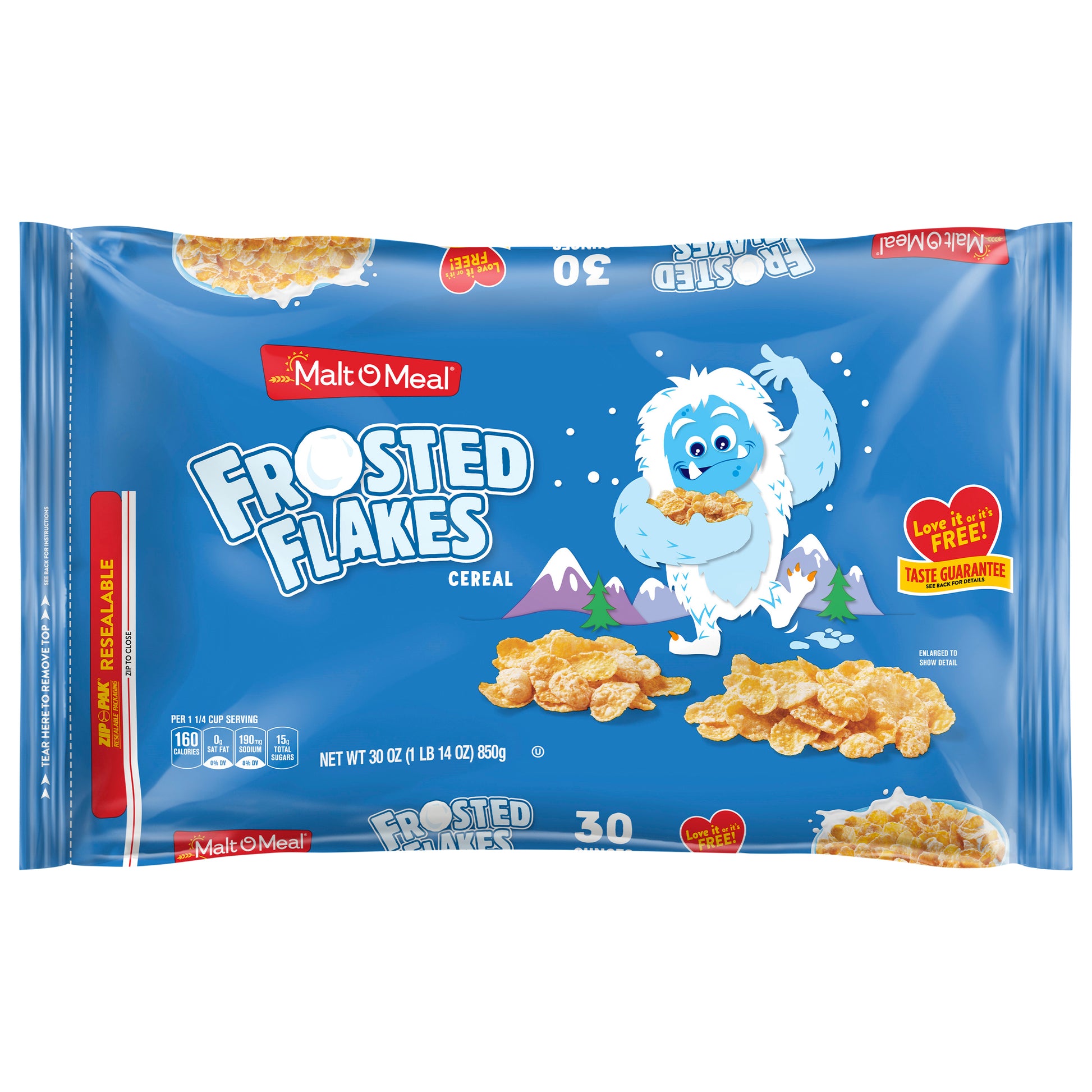 Mom Family Size Bag Cereal Frosted Flakes 30 Oz Pack of 8