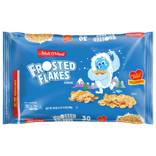 Mom Family Size Bag Cereal Frosted Flakes 30 Oz Pack of 8