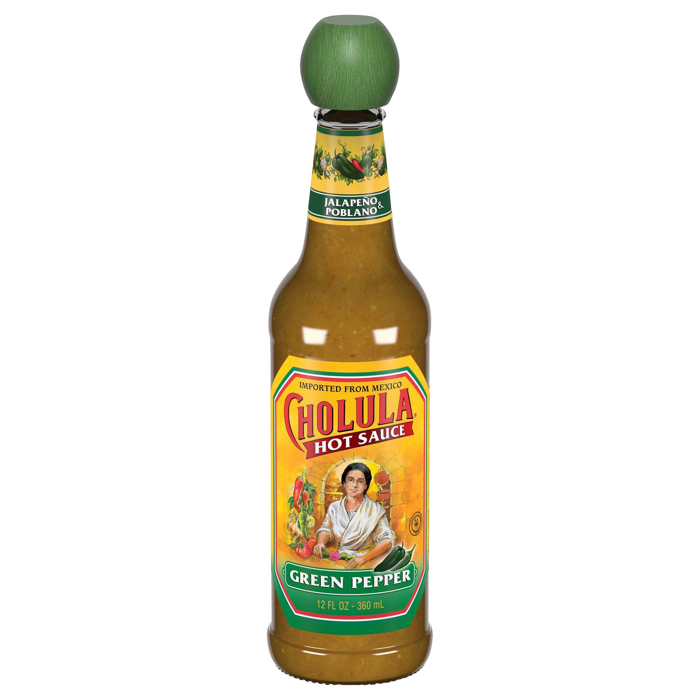 Cholula Hot Sauce Green Pepper