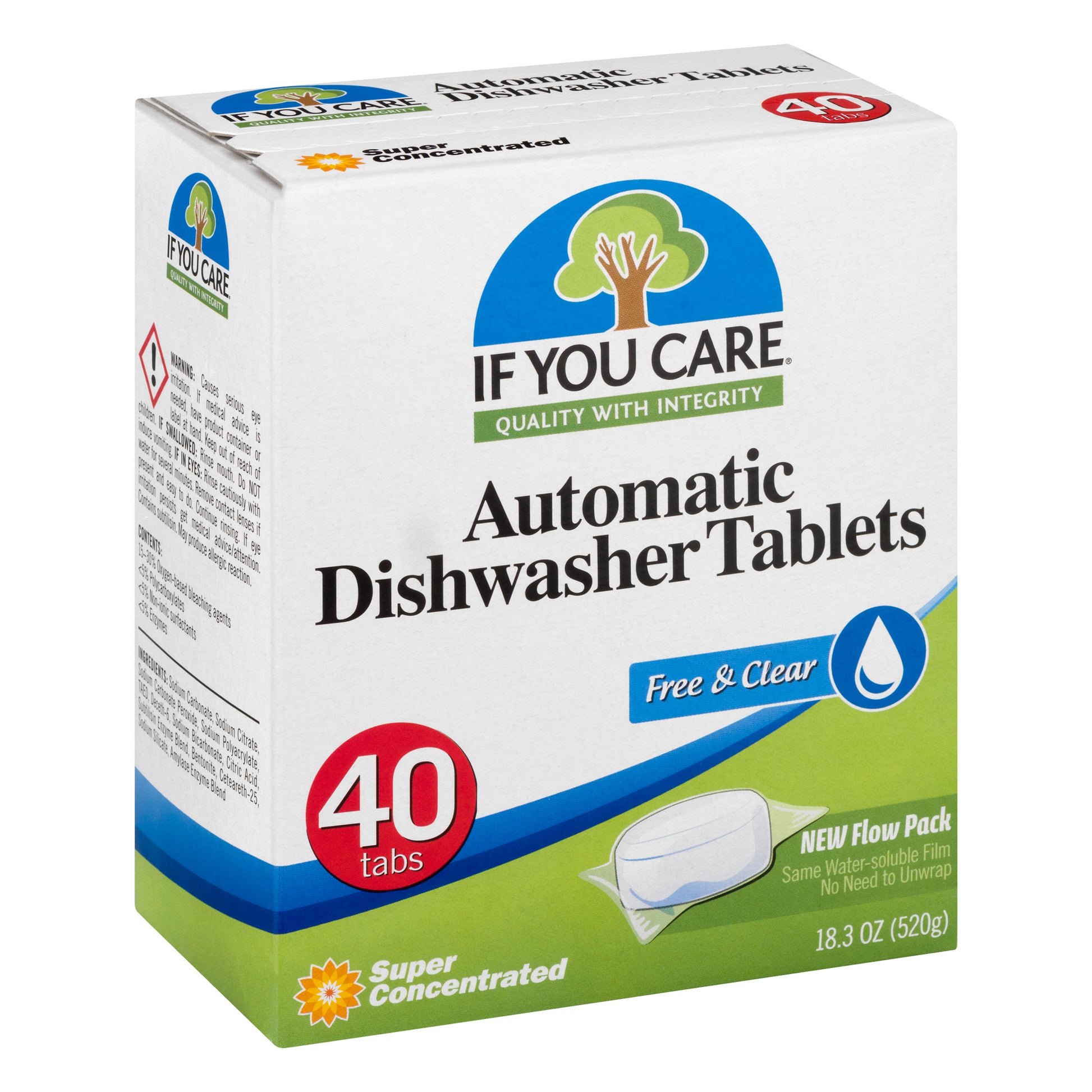 If You Care Dishwasher Detergent 40 Tablets (Pack Of 8)