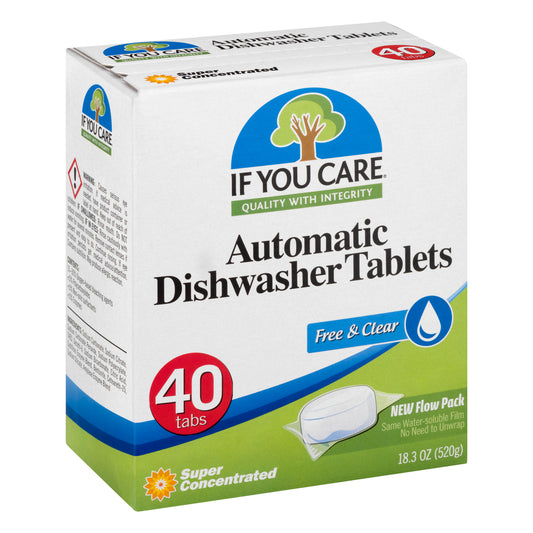 If You Care Dishwasher Detergent 40 Tablets (Pack Of 8)