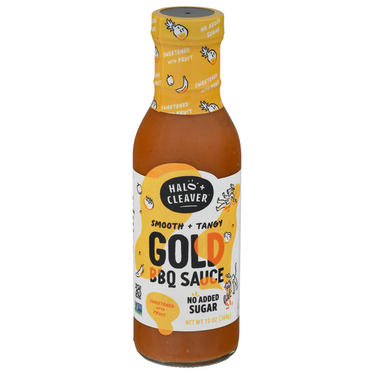 Halo And Cleaver Sauce Barbeque Gold Mustard 13 Oz (Pack Of 6)