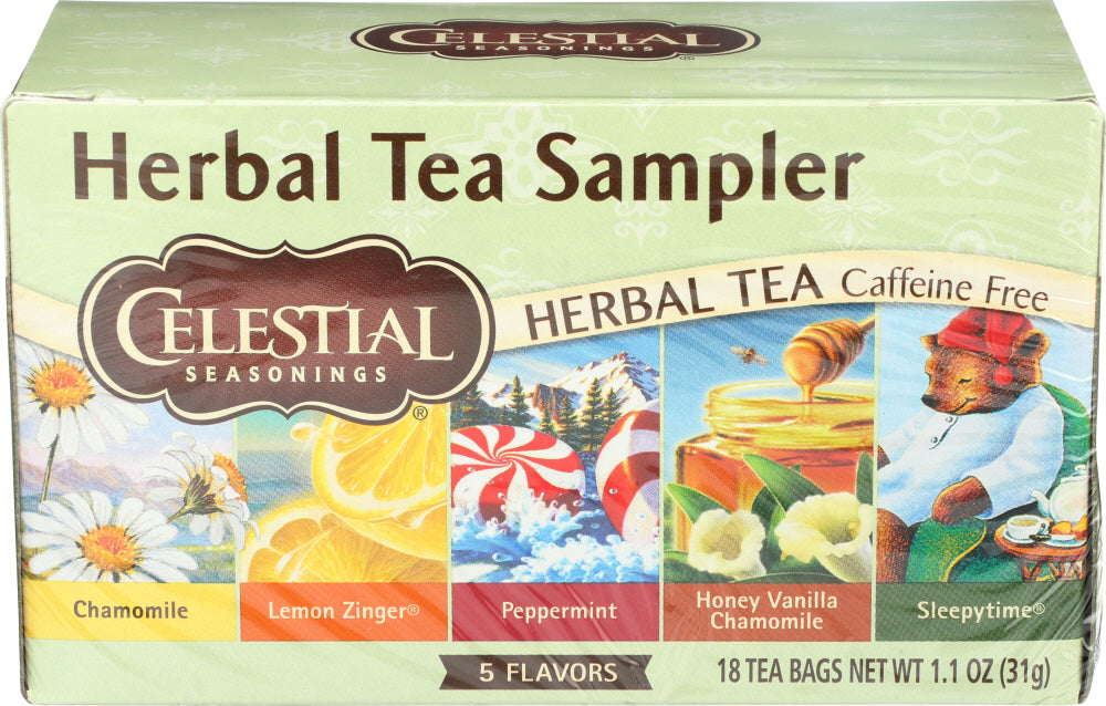CELESTIAL SEASO (Pack of 12) Celestial Seasoning Tea Herb Sampler Herbal Tea Bags 18 bag
