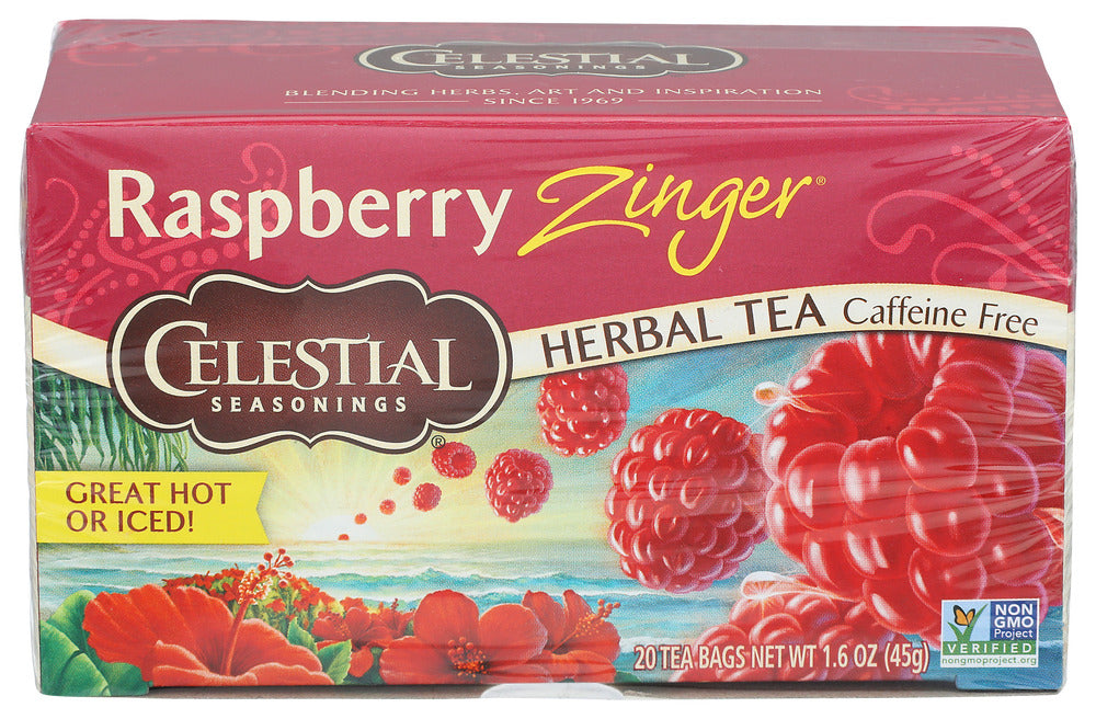 Celestial Seasonings Tea Herb Zinger Raspberry 20 bag
