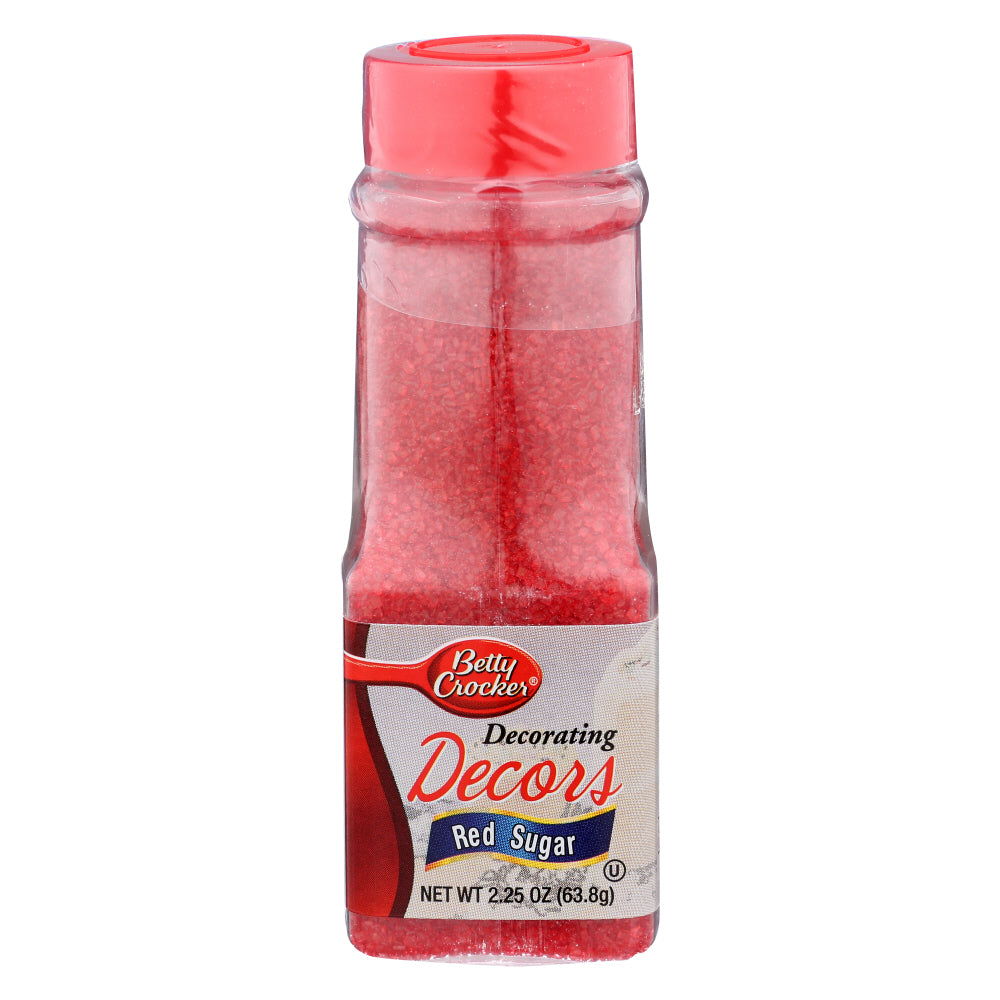BETTY CROCKER (Pack of 24) Betty Crocker Sugar Crystal Red Sprinkles 2.25 Oz