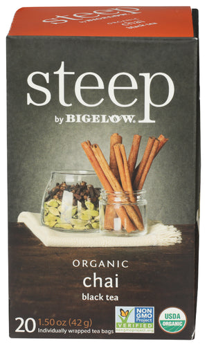 Bigelow Tea Steep Chai Organic 20Bg