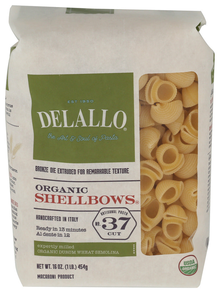 DeLallo Pasta Shellbow 37 Organic