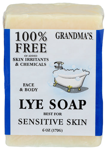 GRANDMAS PURE & (Pack of 12) Grandmas Pure & Natural Lye Soap Bar Natural 6 Oz
