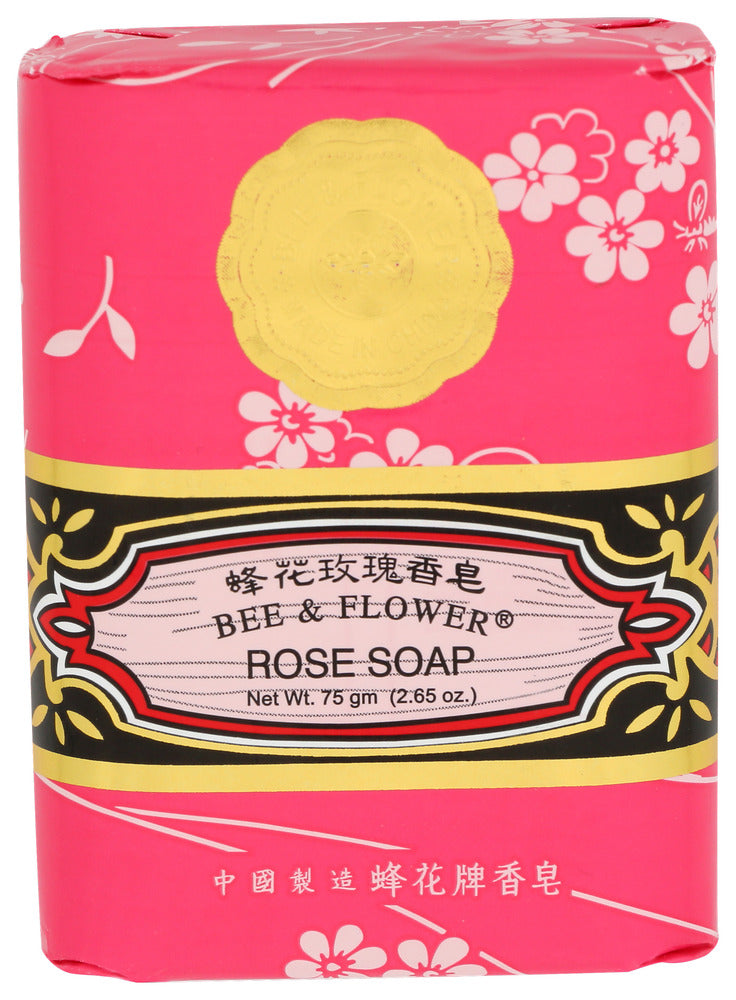 BEE & FLOWER (Pack of 48) Bee & Flower Rose Soap Bar Bath Body Cleanser 2.65 Oz