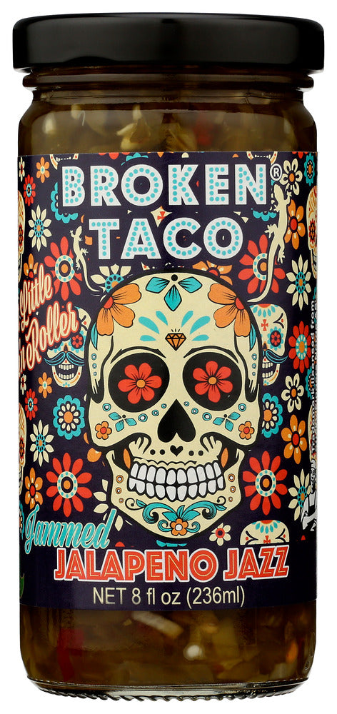 BROKEN TACO (Pack of 12) Broken Taco Jalapeno Sweet Jazz Peppers 8 Oz