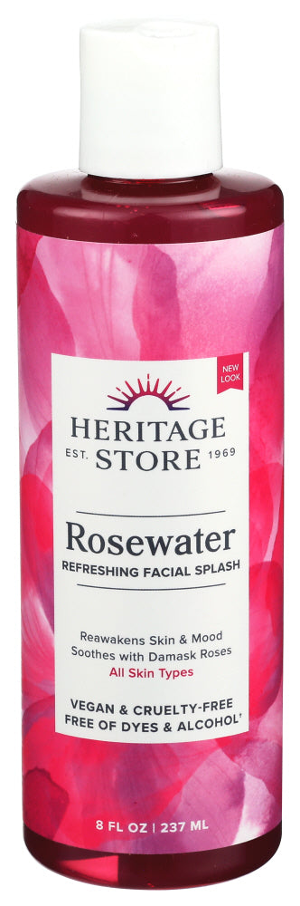 HERITAGE (Pack of 7) Heritage Rose Water Facial Mist Toner Hydrating Skin Spray 8 Oz