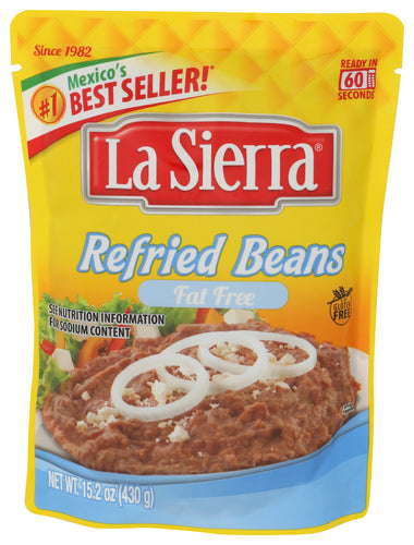 LA SIERRA (Pack of 24) La Sierra Pinto Beans Fat Free Pouch 15.2 Oz