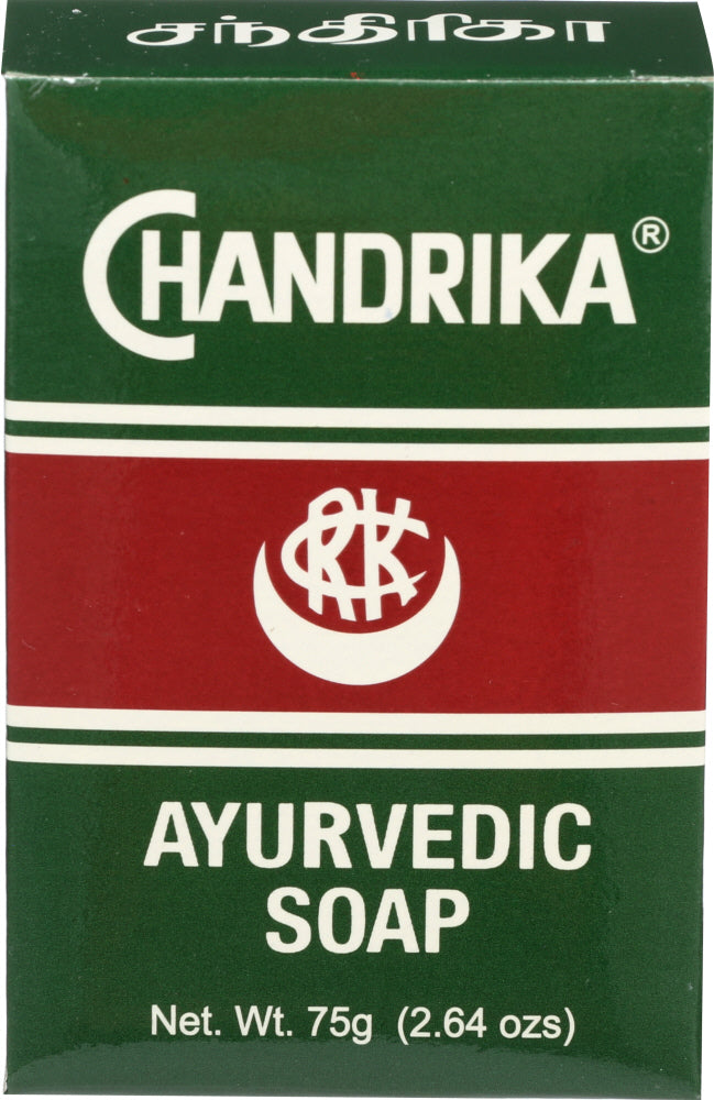 CHANDRIKA (Pack of 12) Chandrika Ayurvedic Soap Bar Bath Cleanser 3 Oz