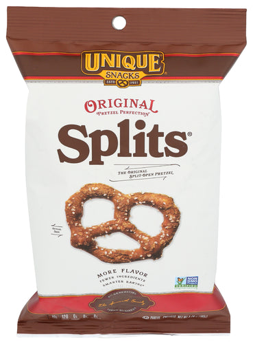 UNIQUE (Pack of 32) Unique Pretzel Original Splits Pretzels Salted Snack 3.7 Oz