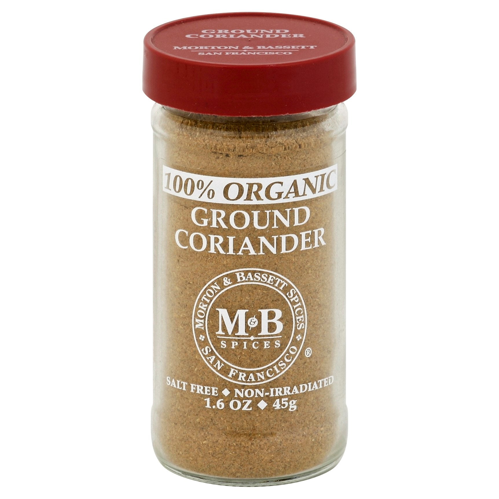 Morton & Bassett Coriander Ground Organic 1.6 Oz Pack of 3