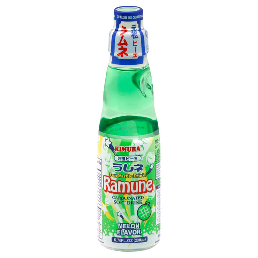 Kimura Beverage Ramune Melon 6.76 oz (Pack Of 18)