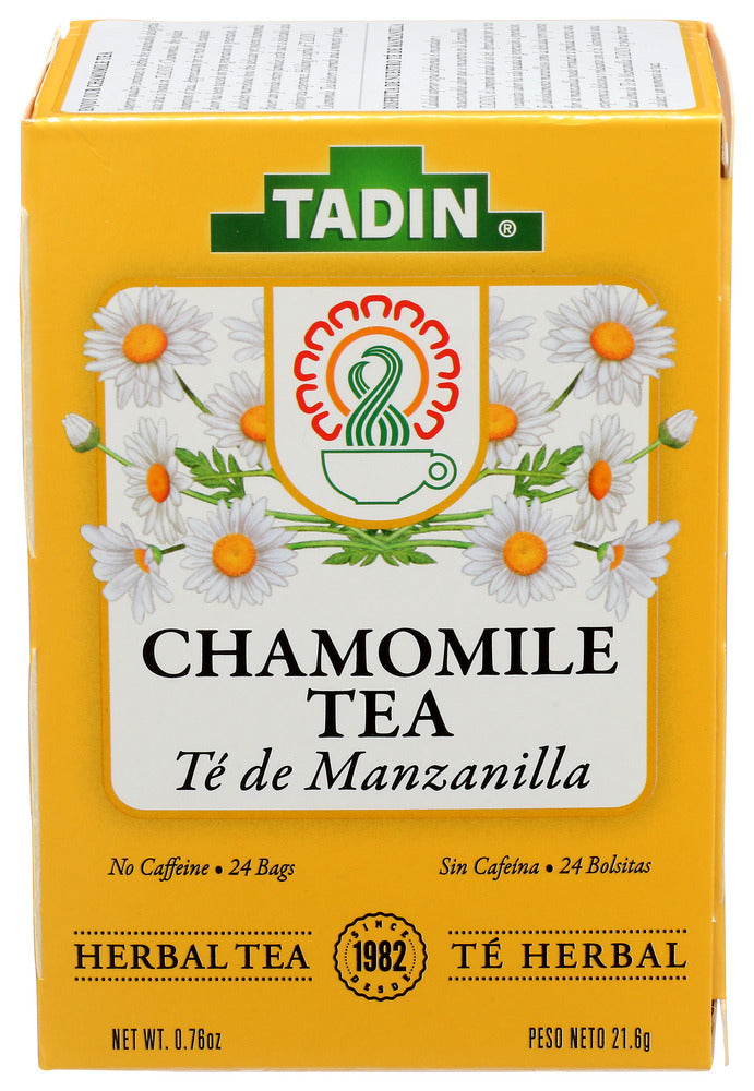TADIN (Pack of 18) Tadin Tea Manzanilla Natural Herbal Tea Bags 24 bag