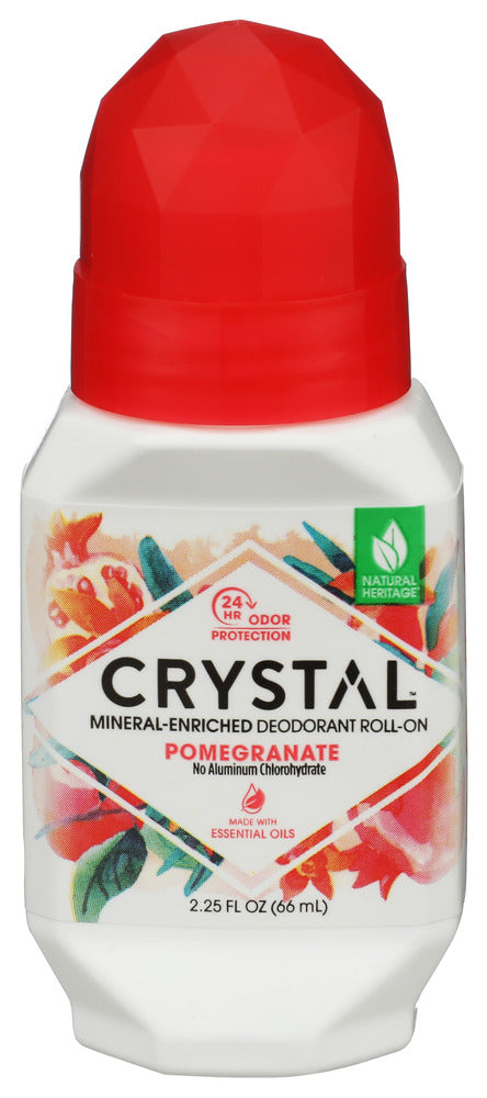 CRYSTAL BODY DE (Pack of 15) Crystal Body Deodorant Roll-on Deodorant Pomegranate Scent 2.25 Oz