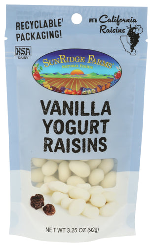 SUNRIDGE FARM E (Pack Of 16) Sunridge Farm EB RASINS Yogurt 3.25 Oz