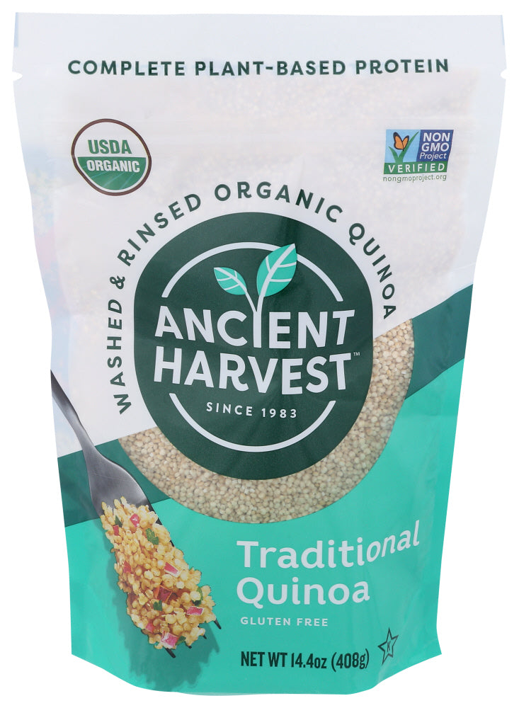 ANCIENT HARVEST (Pack of 8) Ancient Harvest Organic Quinoa Whole Grain Gluten Free 14.4 Oz