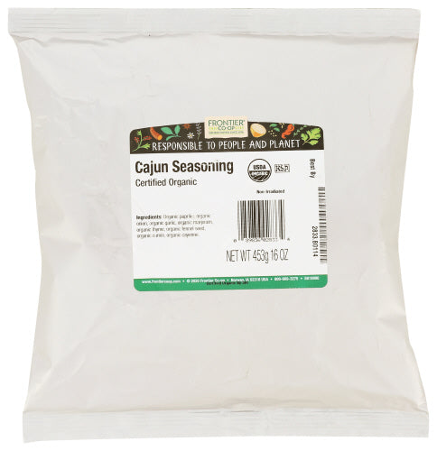 FRONTIER BULK (Pack of 4) Frontier Bulk Cajun Organic Seasoning Blend Loose 16 Oz. 16 Oz