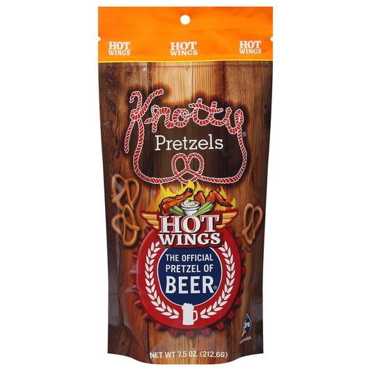 Knotty Pretzels Pretzels Hot Wings 7.5 oz (Pack Of 12)