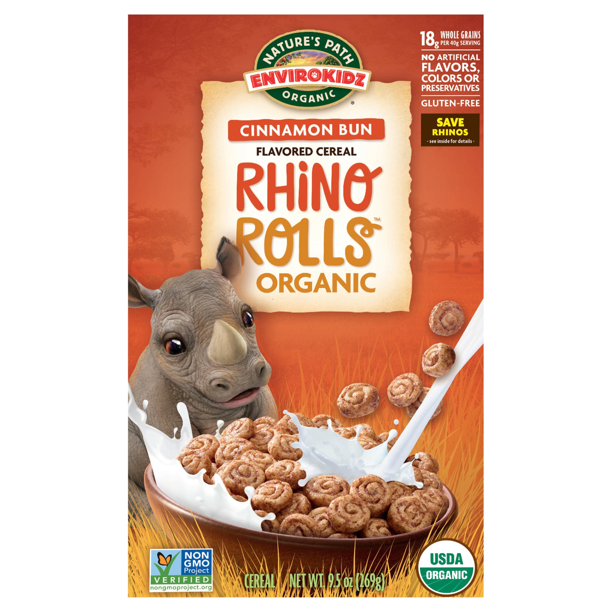 Natures Path Cerel Kid Rhn Rol Cn Organic 9.5 Oz (Pack Of 12)