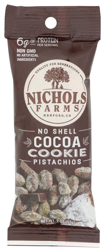 Nichols Pistachio EB Pistachios Cocoa Cookie No Salt