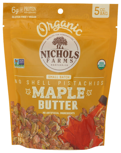 Nichols Pistachio EB Pistachios Maple Butter Unsalted