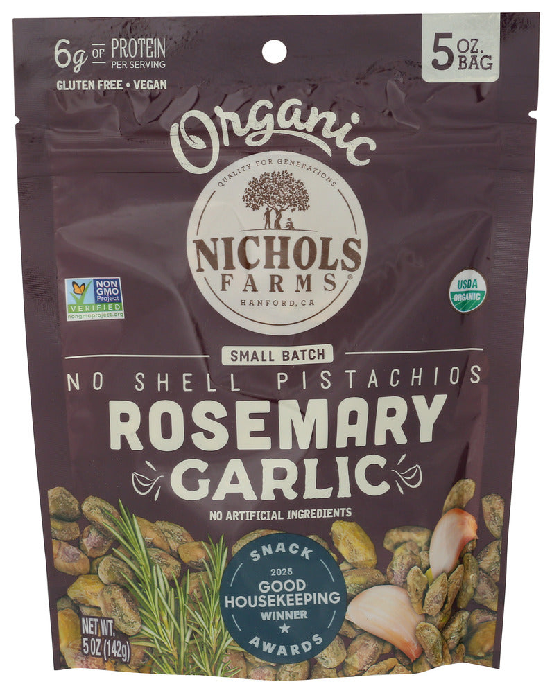 Nichols Pistachio EB Pistachios RSE Garlic No Salt O
