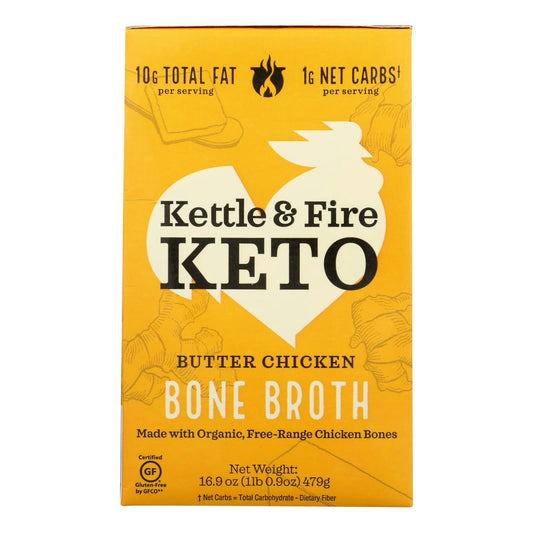 Kettle And Fire - Bone Broth Butter Chicken 16.9 oz (Pack of 6)