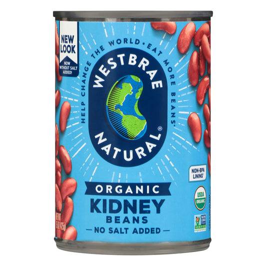 Westbrae Bean Kidney Fat free Organic 15 oz (Pack of 12)