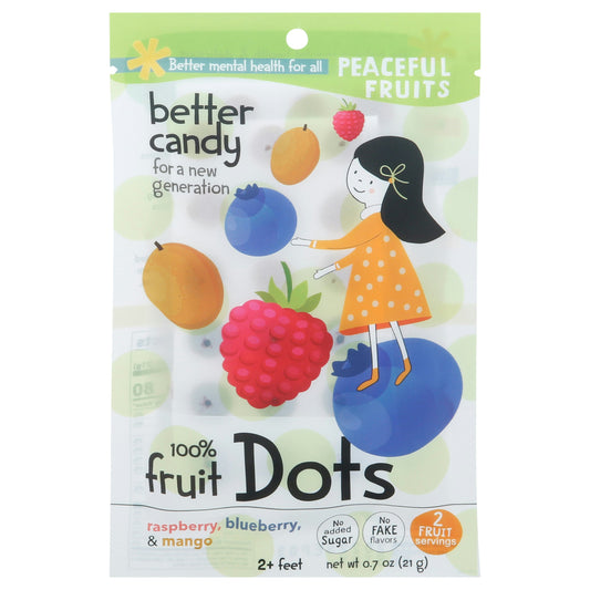 Peaceful Fruits Fruit Dots Ras Blue Mango 0.7 Oz (Pack of 12)