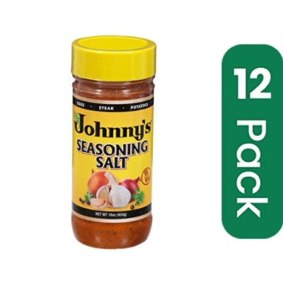 Johnnys Fine Foods Seasoning Salt 16 oz (Pack of 12)
