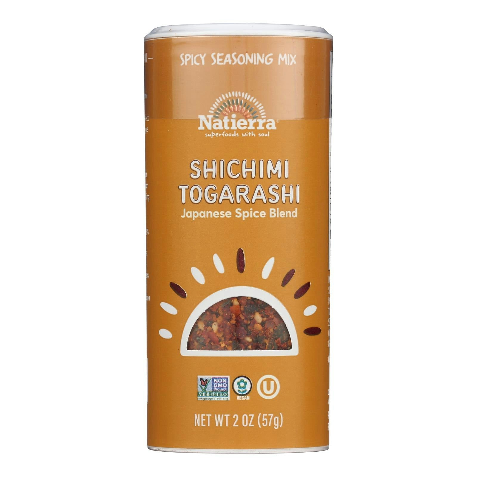 Natierra Shichimi Togarashi Seasoning 2 Oz Pack of 6