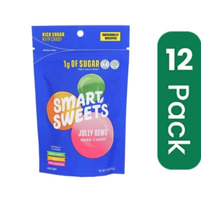 SmartSweets Jolly Gems Hot Candy - 2.5 Ounce (Pack of 12)