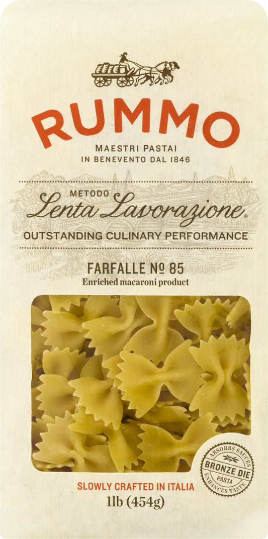 Rummo Pasta Farfalle 1 Lb (Pack of 12)