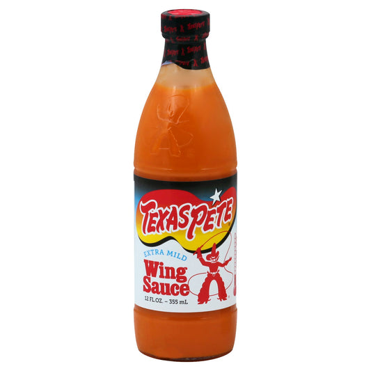 Texas Pete Sauce Wing Extra Mild Buff 12 FO (Pack of 6)